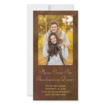 Thanksgiving Dinner Invitation photo cards