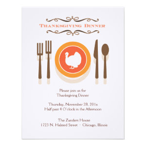 Thanksgiving Dinner Invitations