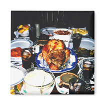 Thanksgiving Dinner,Magnet by dtp455 Thanksgiving Dinner,Magnet