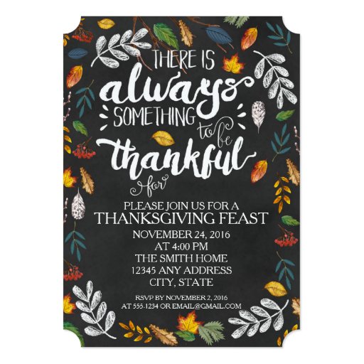 Thanksgiving Dinner Party Invitation | Zazzle