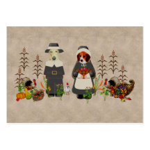 Thanksgiving Dogs Business Card Templates
