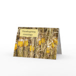 Thanksgiving Dried Corn Stalk Decorations cards