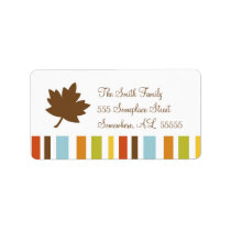 Thanksgiving/Fall Address Label