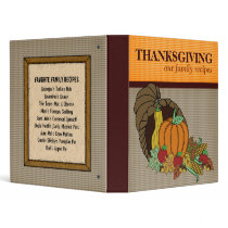 Thanksgiving Family Recipes Binder