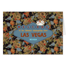 Thanksgiving Feast In Las Vegas Card