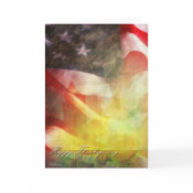 Thanksgiving Flag-Military Thanksgiving card card
