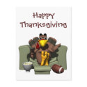 Thanksgiving Football Postcard by forbes1954 Thanksgiving Football Postcard