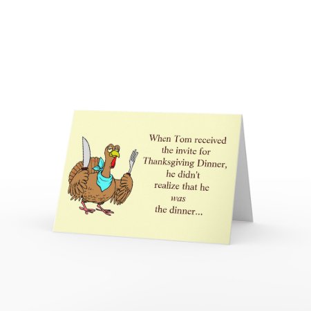 Thanksgiving Funny Invitation Card card