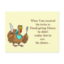 Thanksgiving Funny Postcard
