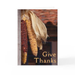 Thanksgiving Give Thanks Card with Verse Inside
