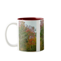 Thanksgiving Green Lane PA Autumn Foliage Coffee Mugs