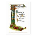 Thanksgiving Greeting and Harvest Fruit Post Cards