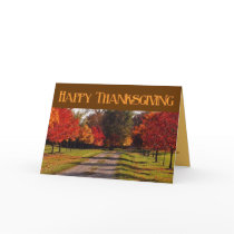 Thanksgiving Greeting Card - Custom