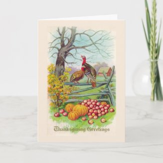 &quot;Thanksgiving Greetings&quot; Card