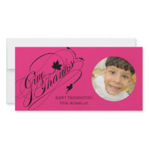 Thanksgiving Greetings Personalized Photo Card