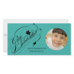 Thanksgiving Greetings Personalized Photo Card