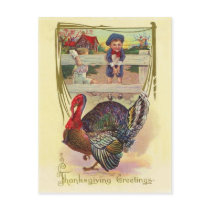 Thanksgiving Greetings Postcard by jfuqua Thanksgiving Greetings Postcard