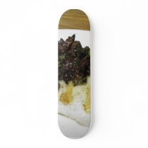 Thanksgiving Grilled Cod Fig Taupenade Skateboard