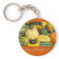 Thanksgiving Harvest 2 - Happy Thanksgiving Keychain