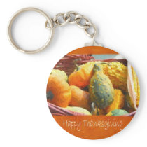 Thanksgiving Harvest 3 - Happy Thanksgiving Key Chain