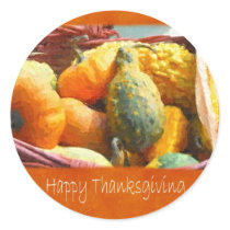 Thanksgiving Harvest 3 - Happy Thanksgiving Stickers