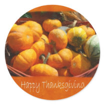 Thanksgiving Harvest 4 - Happy Thanksgiving Stickers