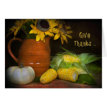 Thanksgiving Harvest Greeting Cards
