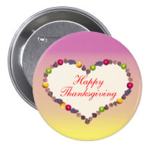 Thanksgiving Heart - Pink and Yellow