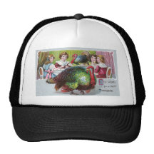 Thanksgiving in 1908 mesh hat