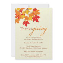Thanksgiving Custom Invitations