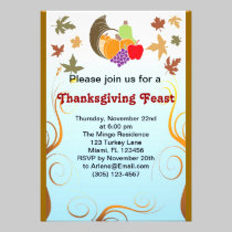 Thanksgiving Invitation Design invitations