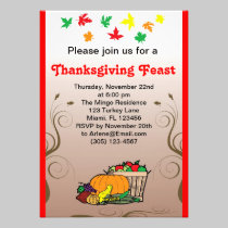 Thanksgiving Invitation Design invitations