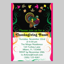 Thanksgiving Invitation Design invitations