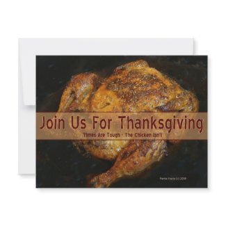 Thanksgiving Invitation (Humorous - Personalize) invitation