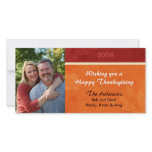 Thanksgiving Leaves Customized Photo Card