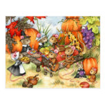 Thanksgiving Mice - Cute Postcards postcards