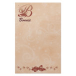 Thanksgiving Monogram B Stationary Stationery