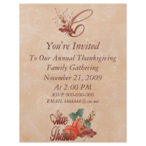 Thanksgiving Monogram C Flyer, Alphabet