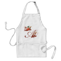 Thanksgiving Monogram Letter A Apron by forbes1954 Thanksgiving Monogram Letter A Apron