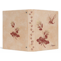 Thanksgiving Monogram Letter L Binder by forbes1954 Thanksgiving Monogram Letter L Binder