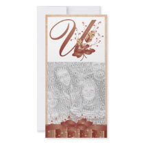Thanksgiving Monogram U Photo Card photo cards by forbes1954 Thanksgiving Monogram U Photo Card photo cards