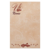 Thanksgiving Monogram U Stationary stationery by forbes1954 Thanksgiving Monogram U Stationary stationery