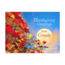 Thanksgiving Morning from Canada postcards