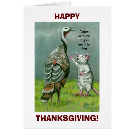 Thanksgiving Note Card Funny Vegetarian Zazzle