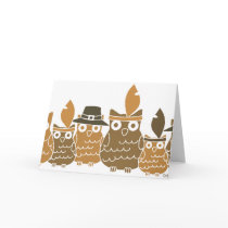 Thanksgiving Owls cards