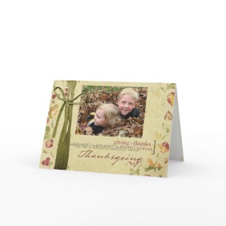 Thanksgiving Photo Card card