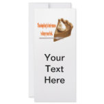 Thanksgiving Pie Rack Card