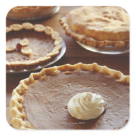 Thanksgiving pies, (Close-up) Square Sticker