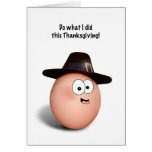 Thanksgiving Pilgrim egg! Card