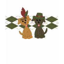 Thanksgiving Preppy Puppy t-shirts